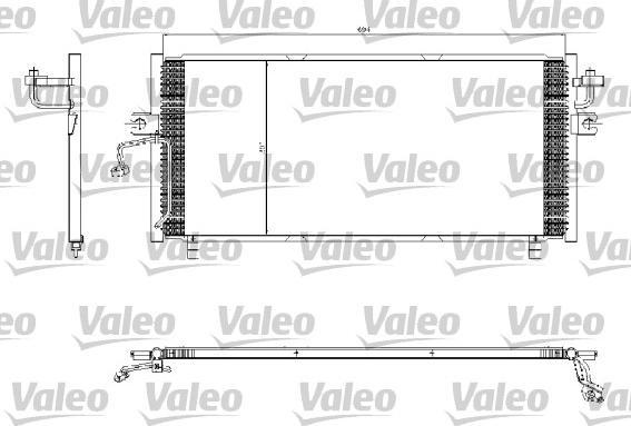 Valeo 817253 - Kondensators, Gaisa kond. sistēma www.autospares.lv