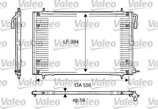 Valeo 817283 - Kondensators, Gaisa kond. sistēma www.autospares.lv