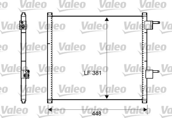 Valeo 817225 - Kondensators, Gaisa kond. sistēma www.autospares.lv