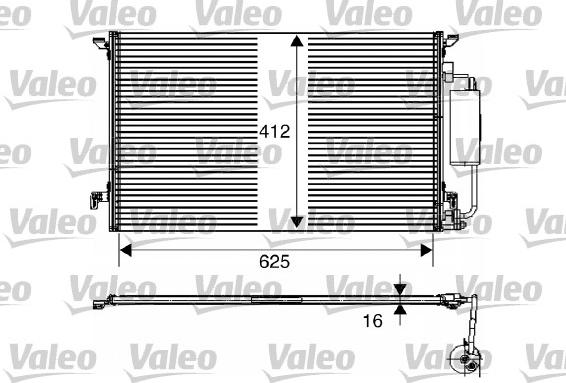 Valeo 817711 - Kondensators, Gaisa kond. sistēma www.autospares.lv