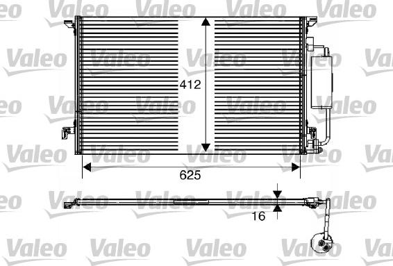 Valeo 817712 - Kondensators, Gaisa kond. sistēma www.autospares.lv