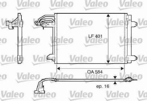 Ava Quality Cooling VW5209D - Kondensators, Gaisa kond. sistēma www.autospares.lv