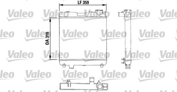 Valeo 883053 - Radiators, Motora dzesēšanas sistēma www.autospares.lv