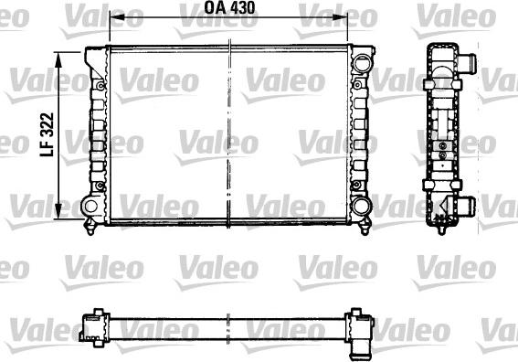 Valeo 883869 - Radiators, Motora dzesēšanas sistēma autospares.lv