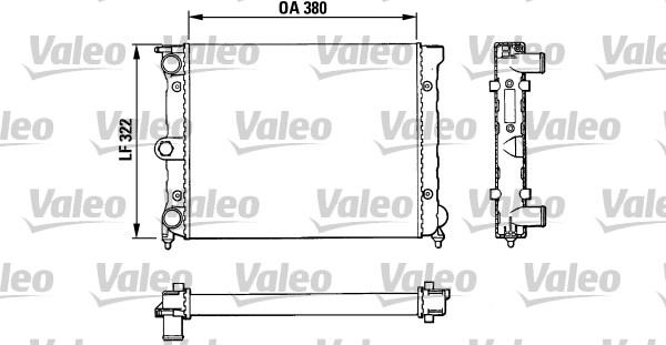 Valeo 883818 - Radiators, Motora dzesēšanas sistēma autospares.lv