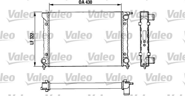 Valeo 883820 - Radiators, Motora dzesēšanas sistēma www.autospares.lv