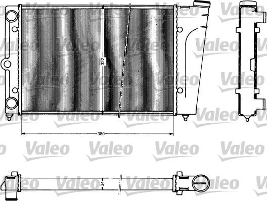 Valeo 883755 - Radiators, Motora dzesēšanas sistēma www.autospares.lv