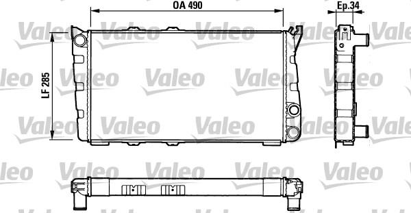 Valeo 883734 - Radiators, Motora dzesēšanas sistēma www.autospares.lv