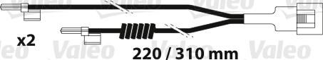 Valeo 882315 - Indikators, Bremžu uzliku nodilums www.autospares.lv