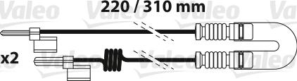 Valeo 882339 - Indikators, Bremžu uzliku nodilums www.autospares.lv