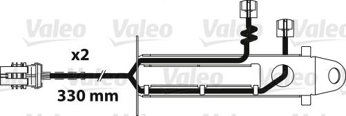 Valeo 882329 - Indikators, Bremžu uzliku nodilums www.autospares.lv