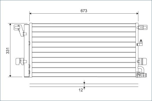 Valeo 822596 - Kondensators, Gaisa kond. sistēma www.autospares.lv