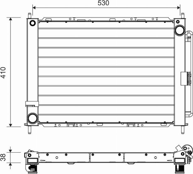 Valeo 822709 - Kondensators, Gaisa kond. sistēma www.autospares.lv