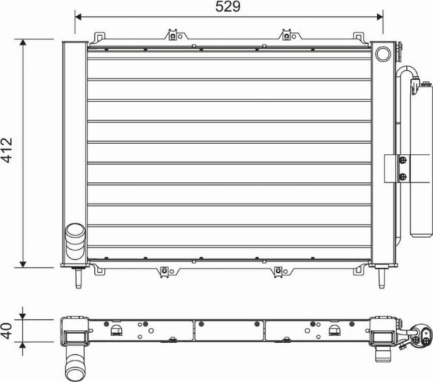 Valeo 822714 - Kondensators, Gaisa kond. sistēma www.autospares.lv