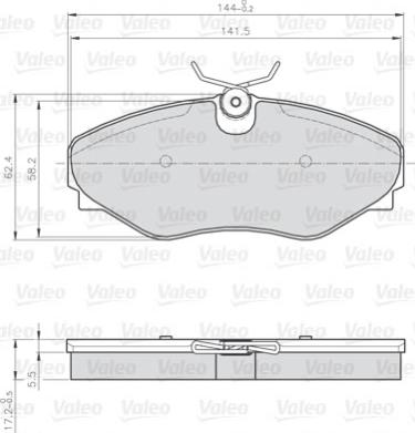 Valeo 873099 - Bremžu uzliku kompl., Disku bremzes autospares.lv