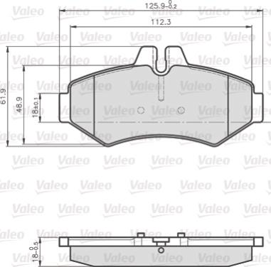 Valeo 872021 - Bremžu uzliku kompl., Disku bremzes www.autospares.lv