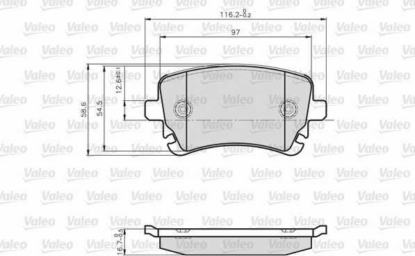 Valeo 872326 - Bremžu uzliku kompl., Disku bremzes autospares.lv