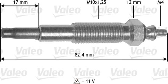 Valeo 345 199 - Kvēlsvece www.autospares.lv