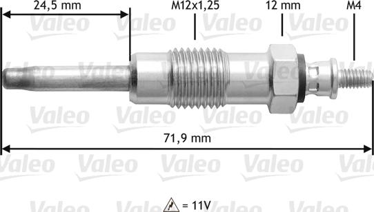 Valeo 345140 - Kvēlsvece autospares.lv