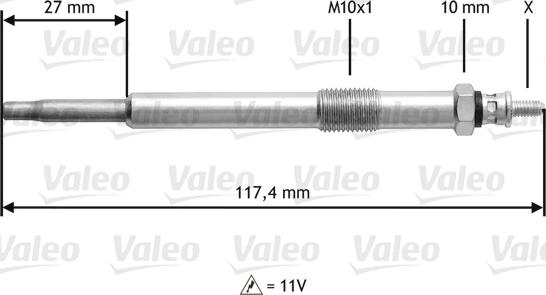 Valeo 345143 - Kvēlsvece www.autospares.lv