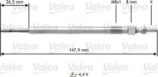 Valeo 345142 - Kvēlsvece www.autospares.lv