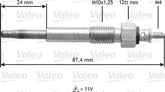 Valeo 345159 - Kvēlsvece www.autospares.lv