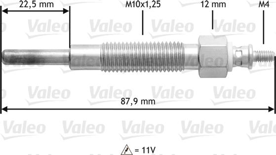 Valeo 345157 - Kvēlsvece autospares.lv