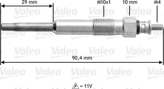 Valeo 345102 - Kvēlsvece www.autospares.lv