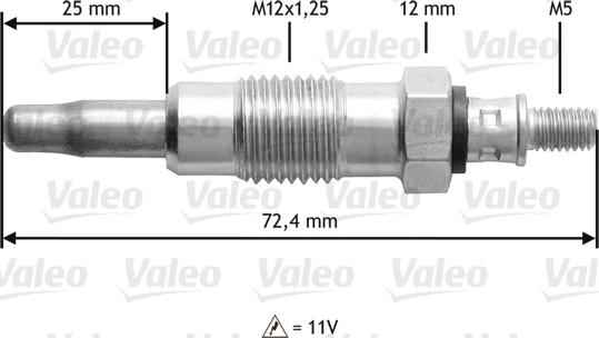 Valeo 345119 - Kvēlsvece www.autospares.lv