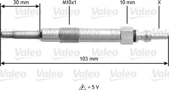 Valeo 345115 - Kvēlsvece www.autospares.lv