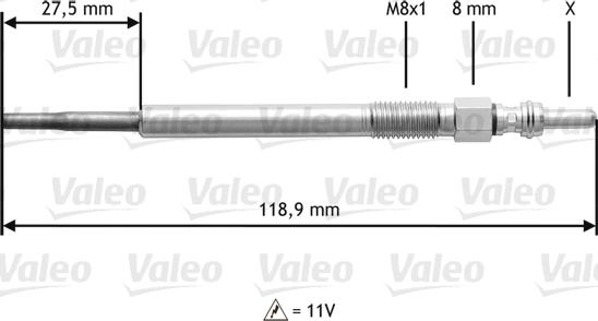 Valeo 345118 - Kvēlsvece autospares.lv