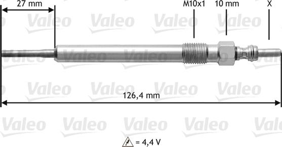 Valeo 345 183 - Kvēlsvece www.autospares.lv