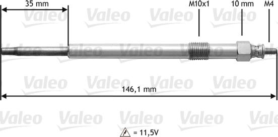 Valeo 345139 - Kvēlsvece autospares.lv