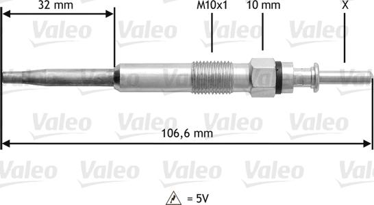 Valeo 345134 - Kvēlsvece www.autospares.lv