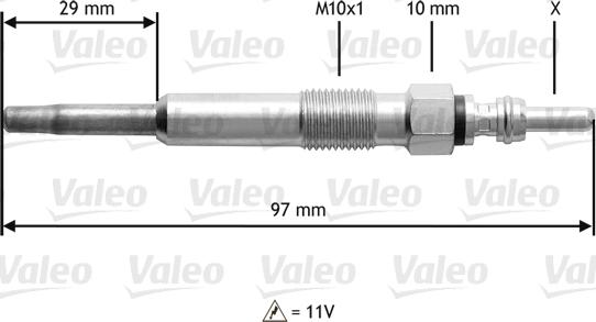 Valeo 345136 - Kvēlsvece www.autospares.lv