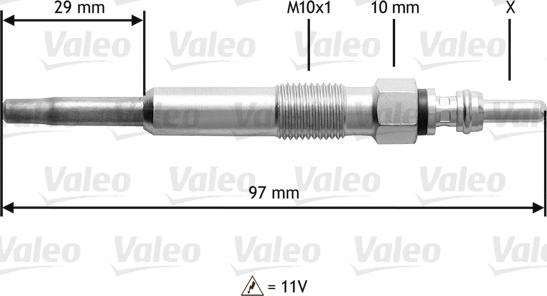 Valeo 345130 - Kvēlsvece www.autospares.lv