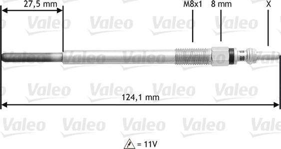 Valeo 345138 - Kvēlsvece www.autospares.lv