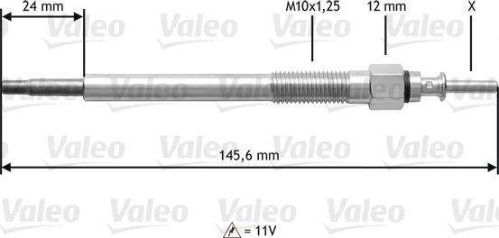 Valeo 345133 - Kvēlsvece www.autospares.lv