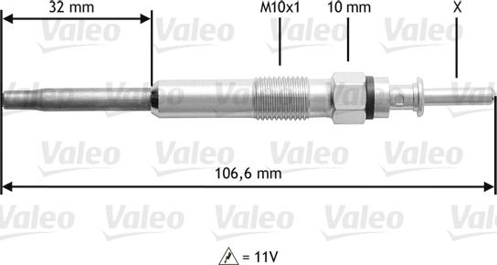 Valeo 345132 - Kvēlsvece www.autospares.lv