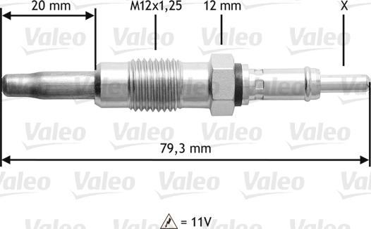 Valeo 345137 - Kvēlsvece www.autospares.lv