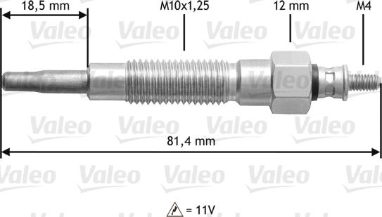 Valeo 345126 - Kvēlsvece autospares.lv