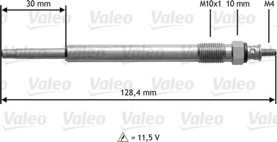 Valeo 345 179 - Kvēlsvece www.autospares.lv