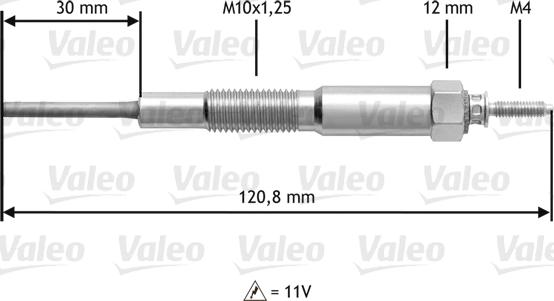 Valeo 345173 - Kvēlsvece www.autospares.lv