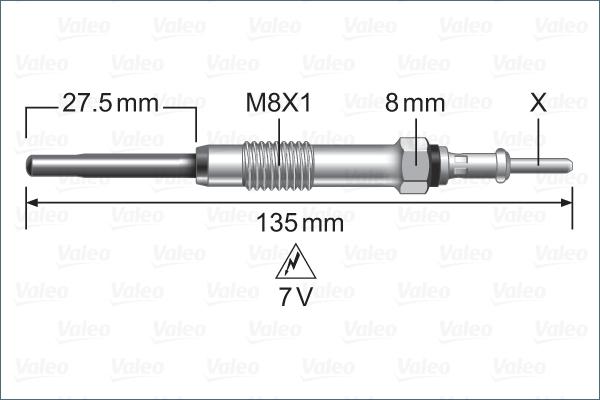 Valeo 345251 - Kvēlsvece www.autospares.lv