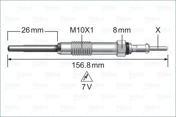 Valeo 345258 - Kvēlsvece www.autospares.lv