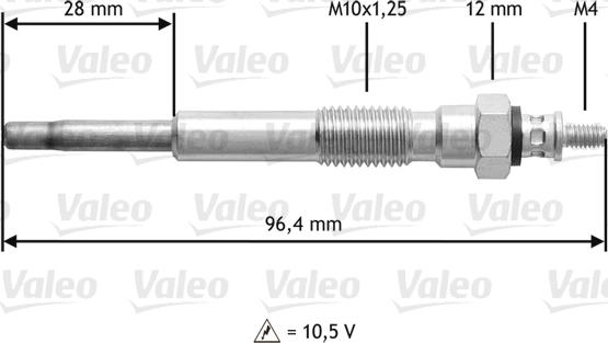 Valeo 345209 - Kvēlsvece www.autospares.lv