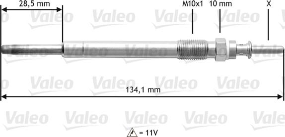 Valeo 345208 - Kvēlsvece www.autospares.lv