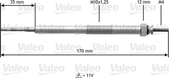 Valeo 345216 - Kvēlsvece autospares.lv