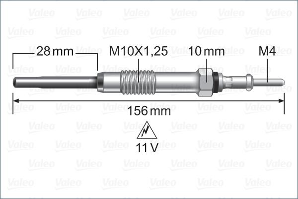 Valeo 345236 - Kvēlsvece autospares.lv