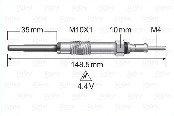 Valeo 345225 - Kvēlsvece autospares.lv